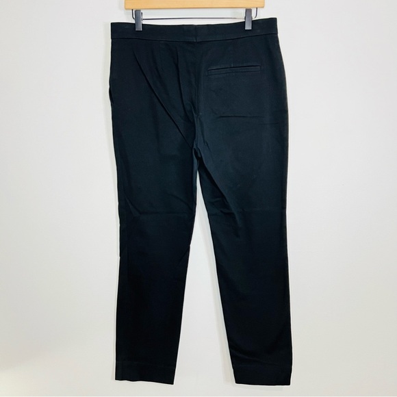 COS Black Knit Textured Cotton-Blend Straight Leg Trousers 40 - Picture 7 of 8